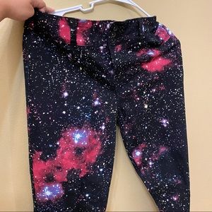 Galaxy Print Skinny Jeans